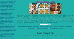 Desktop Screenshot of cindysantiquequilts.com